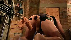 试过用大白假阳具操大白屁股吗？