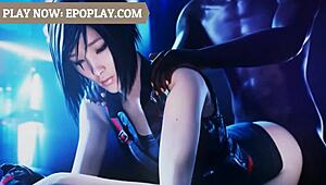 สาวสวย 3D ตัวขี้อาย หีพรหมจารีโดนควยใหญ่ทุบในแอนิเมชั่น