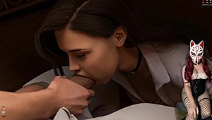 Stufen der Ausschweifung 35 - College Blowjob Szene entfaltet sich.