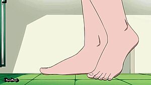 健身Ruby在淋浴间变得火辣，全动画