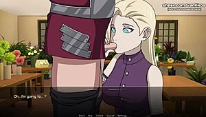 嘿，猪鹿蝶伊诺·山中，准备吸屌和内射火影忍者色情？