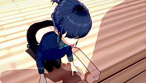 3d hentai character with big ass and tits enjoys sex