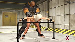 Jeg lænker blondine i bunker til hård anal knep