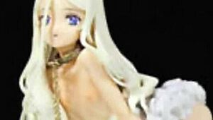 这个动漫角色玩具合集，饥渴模特们投入硬核Hentai行动，疯狂玩弄乳房