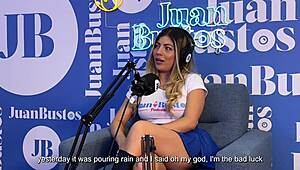 שיירה פסיכוסקס המומה מזין שחור ענק בפודקאסט סקס של חואן בוסטוס!