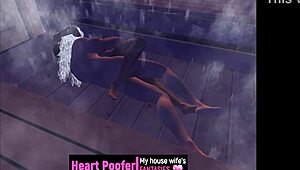 relaxing in the sauna with friends enjoying the heat and steam