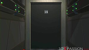 我超迷这个科幻大胸妹被性爱机器猛钻！