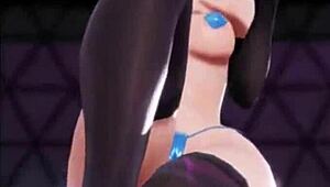 Oh wow, tengok babe anime hentai menari dan tanggal, koyak baju dalam kegilaan kartun liar!