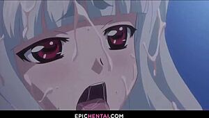 塞莱娜掉进一马的狂野陷阱，在这个热门Hentai场景里！