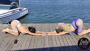 Cara cepat bakar kalori menari dengan milf latina brunette untuk cumshot oral