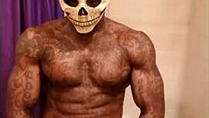 ハレルヤ・ジョンソンがソロでビッグブラックディック崇拝