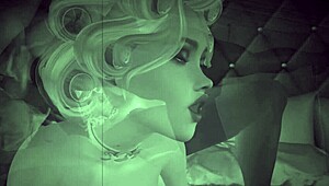 Blonde vintaj tunjuk tetek besar!