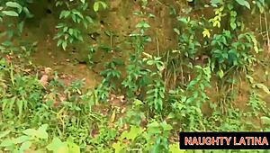 African village babe bent over for public doggystyle with big black cock. Raw action unfolds at the ranch.