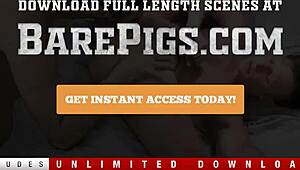 Bírja-e ez a tetovált izmos srác a kemény szőrös seggbaszást?