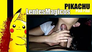 안경 낀 멕시코 여대생 자지빨이 배우다 사정맞아