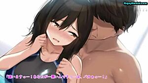 Swimming instructor anxious about her large breasts in class.