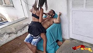 I went to shave my stepdad, and he took my tight ass!