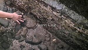 Risky public sex with a Pinay college stranger pounding me hard by the beach