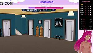 Vtuber Lewdneko Plays Harem Hotel Part 18 With Intense Moaning And Big Tits