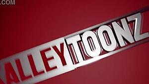 Grote stuiterende tieten en wiebelende kontwangen