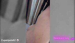 Come see my big tits and ass in the shower