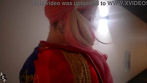 Pussy Pink Harley Quinn Dirusak Joker, Rachel Luxe Bintang