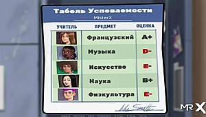 Summertime Saga: Barn yang bergoyang sembunyi aksi pantat besar tanpa sensor