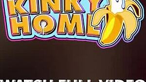 Wow, this girl’s fisting her guy till he cums non-stop, insane!