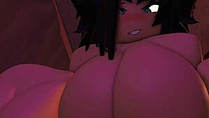 Intense sheer domination with big tits and rough cum