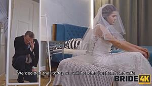 Bride4K: Česká brunetka coura dostane vyholenou kundu před svatbou