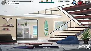 In Summertime Saga, de dienstmeid wil opruimen in aflevering vier elf