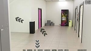 Why Does This Blonde Slut Finger Her Ass in University of Problems Part 8?