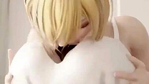 完美的3D色情合集，热辣胸推体验带声音