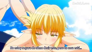 可愛い金髪チカがビーチで晴れた日を満喫するヘンタイ物語