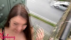 Bangs outdoor terpanas gymbunny di kompilasi liar