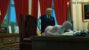 Krydret søster knepper Donald Trump i chokerende 3D skandalebånd