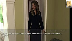 Isteri rambut perang dan ibu tirinya dalam cerita kartun emosi