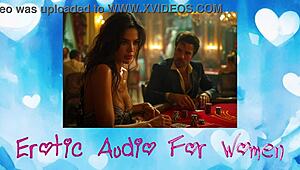 Gast blijft meid verslaan in poker en neukt haar op hotelbed