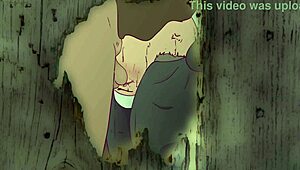 Takže tahle jeptiška jen sní o tom, jak ji praští zepředu i zezadu v modlitební budce. Divoká hentai parodie!