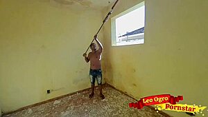 現場でガリガリラティーナノビーニャが義父にきつアナルハードバック！