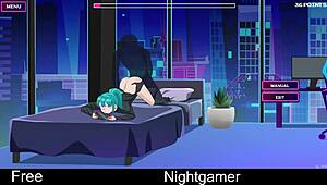 Nightgamer kongkek teman wanita dan kawan dalam hentai anime manis