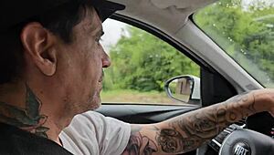 omg, they caught me suckin my stepbro in the car... cum in mouth, oops!