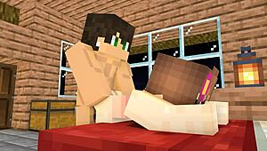 我的暗恋对象放学后邀我玩Minecraft，结果好玩过头了！