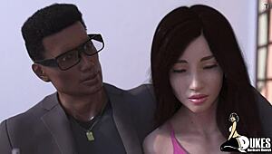 प्यूर्टो रिकन बेब मेरे विशाल लंड को कुशल हाथों से काम करती है वाइल्ड सेशन में