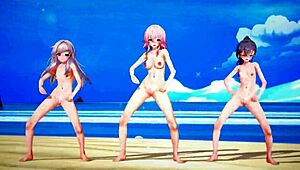 Honkai Star Rail Clara & March 7th & Silverwolf ХЕНТАЙ MMD, ВАУ!