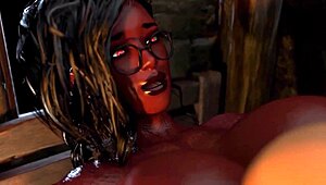 ¡Oh hombre, no puedo tener suficiente de esta súcubo futanari... es como totalmente adictiva o algo!