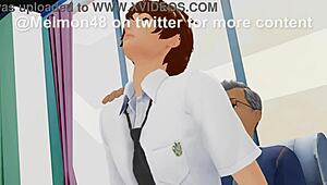 Pelajar kegemaran dekan femboy, emm, ditabak keras oleh dekan sekolah, tahu?