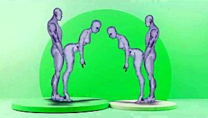 Смотрю, как близнецы трахают девок в хентай аниме