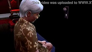 ¿Quieres ver Sims 4 Mary-Kate & Ashley en orgía salvaje?