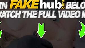 Fake taxi driver asks, Want cum on those sexy glasses?